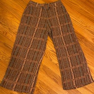 Zara knit pull on cropped pants